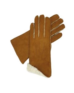 Fern - Sueded Sheepskin Glove-Camel-S