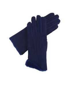 Fern - Sueded Sheepskin Glove-Cobalt Blue-S