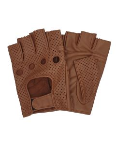 Summer Leather Cycling Gloves-Tan-7½