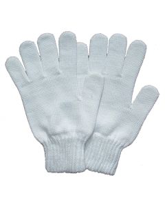 Mercerised Knitted Cotton Gloves-Size 0 (XS)