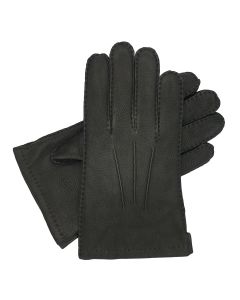 Northay - Handsewn Cashmere Lined Deerskin Gloves-Black-S