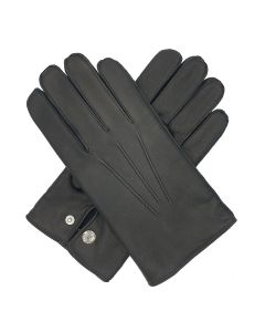 Norton - Warm Lined Leather Gloves-Black-XS