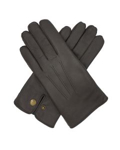 Norton - Warm Lined Leather Gloves-Brown-XS