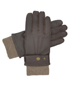 Reeves - Cashmere Lined Deerskin Gloves-Brown-S