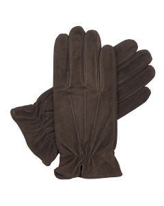 Sandford - Warm Lined Suede Gloves-Brown-S