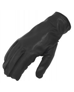Slash Resistant Outseam Leather Gloves-Black-XXS