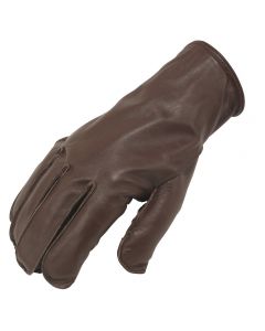 Slash Resistant Outseam Leather Gloves-Brown-XXS