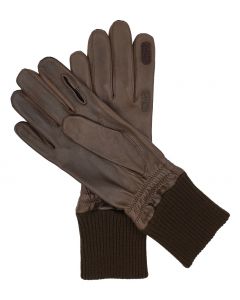 Sparkford - Unlined Fold Back Index Fingered Glove-Brown-7½