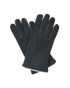 Thorne - Sueded Sheepskin Gloves-Black-S