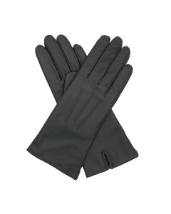 Tilly - Cashmere Lined Leather Gloves-Black-S