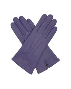 Tilly - Cashmere Lined Leather Gloves-Purple-S