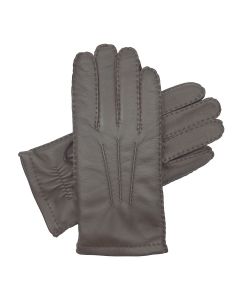 Trent - Hand Sewn Cashmere Lined Leather Gloves-Brown-S