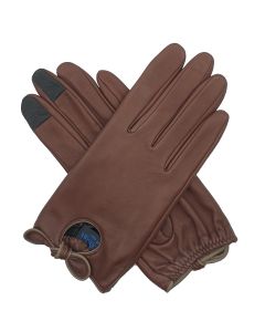 Vesper - Silk Lined Leather Glove with Bow